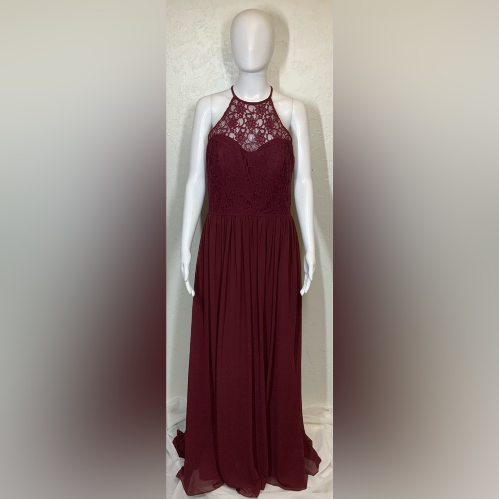 Maroon Chiffon Formal
